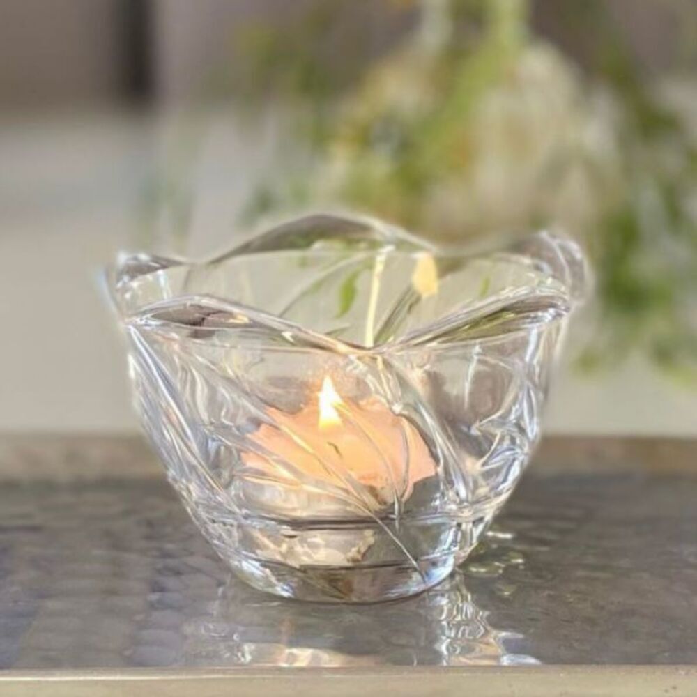 KIG Glass Tealight Holder and Soy Candle Set